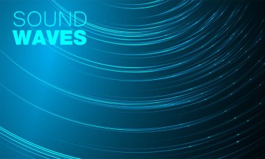 Ses dalgaları fütürist arkaplan