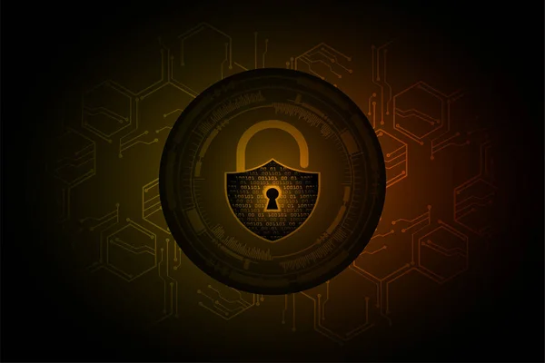 Fondo Con Armario Concepto Seguridad Digital — Vector de stock