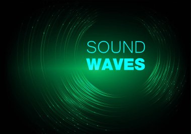 Ses dalgaları fütürist arkaplan