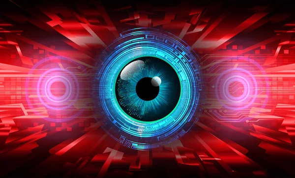 Cyber Security Concept Background Eye Abstract High Speed Digital Internet — Stock Vector