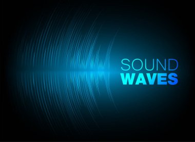 Ses dalgaları fütürist arkaplan