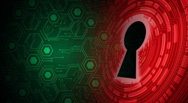 anahtar delikli arkaplan, dijital güvenlik kavramı