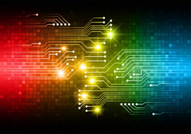 Geometrik şekil ve çizgilerle soyut geleceksel arkaplan