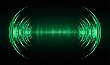 Ses dalgaları fütürist arkaplan