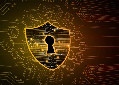 anahtar delikli arkaplan, dijital güvenlik kavramı