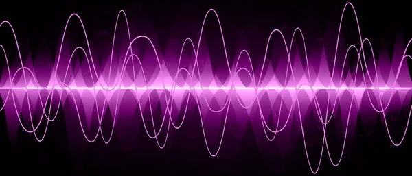 Звукові Хвилі Футуристичний Фон — стоковий вектор