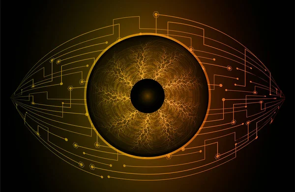 Koncepce Kybernetické Bezpečnosti Pozadí Očními Obvody Abstraktní Vysokorychlostní Digitální Design — Stockový vektor