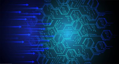 Geometrik şekil ve çizgilerle soyut geleceksel arkaplan