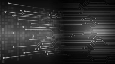 Geometrik şekil ve çizgilerle soyut geleceksel arkaplan