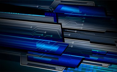 Geometrik şekil ve çizgilerle soyut geleceksel arkaplan