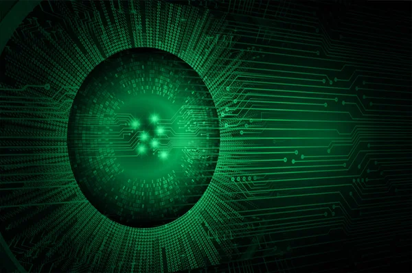 Cyber Sicherheitskonzept Hintergrund Mit Augenschaltungen Abstrakte High Speed Digital Internet — Stockvektor