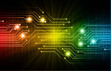 Geometrik şekil ve çizgilerle soyut geleceksel arkaplan