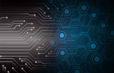 Geometrik şekil ve çizgilerle soyut geleceksel arkaplan