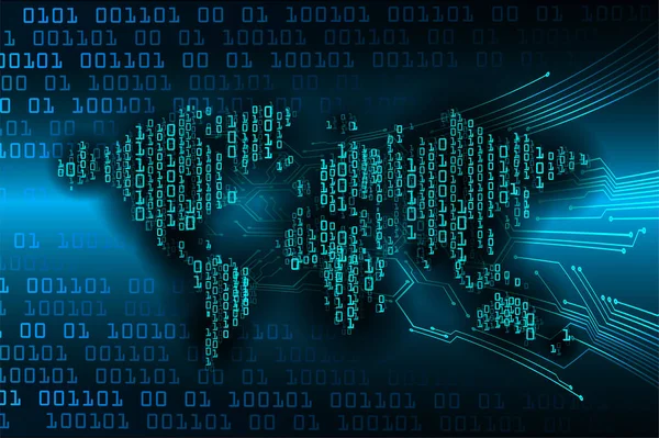 Kod arkaplanlı dünya haritası