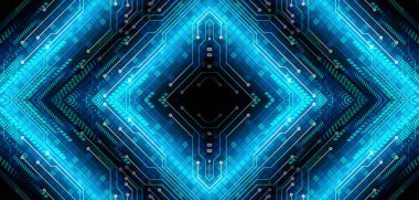 Geometrik şekil ve çizgilerle soyut geleceksel arkaplan