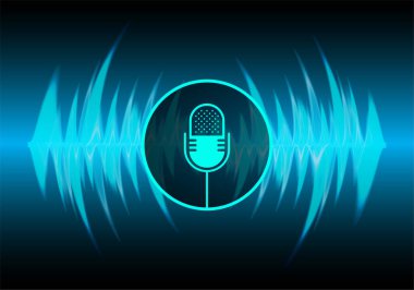 mikrofonlu arkaplan, eğlence afişi