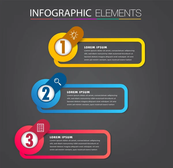 Moderne Textbox Vorlage Banner Infografik — Stockvektor