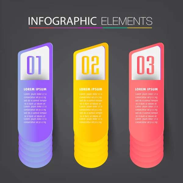 Moderne Textbox Vorlage Banner Infografik — Stockvektor