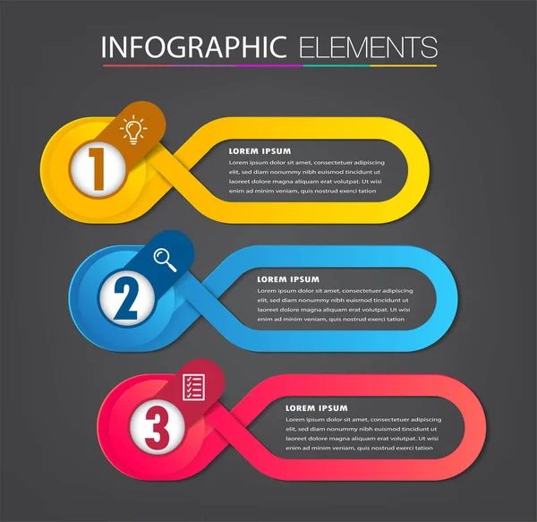 Modern Szövegdoboz Sablon Banner Infographics — Stock Vector