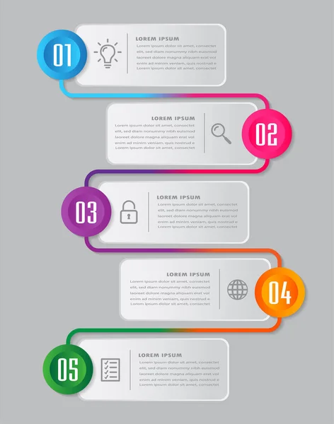 Moderne Textbox Vorlage Banner Infografik — Stockvektor