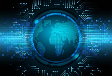 Şifreli toprak küresi dijital duvar kağıdı