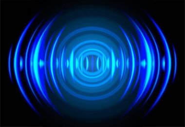 soyut gelecek ses dalgaları