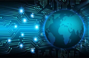 Şifreli toprak küresi dijital duvar kağıdı