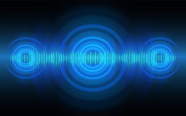 Göz siber devre gelecekteki teknoloji kavramı