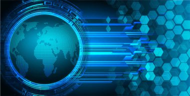 Şifreli toprak küresi dijital duvar kağıdı