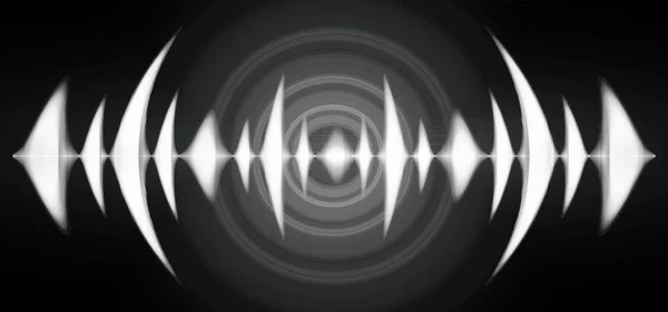 Абстрактные Футуристические Звуковые Волны — стоковый вектор