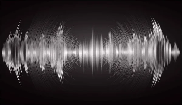 抽象的な未来的な音波は — ストックベクタ