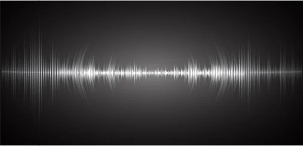 抽象的な未来的な音波は — ストックベクタ