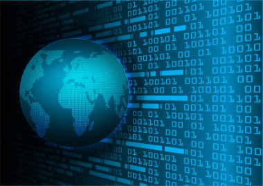 Şifreli toprak küresi dijital duvar kağıdı