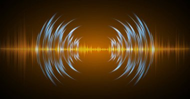 soyut gelecek ses dalgaları