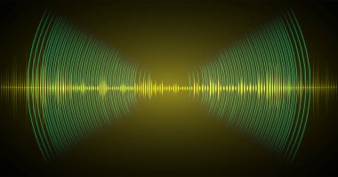 Ses dalgaları ile soyut gelecek arkaplanı