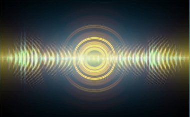 Ses dalgaları ile soyut gelecek arkaplanı