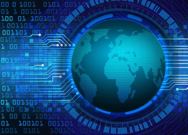 Şifreli toprak küresi dijital duvar kağıdı