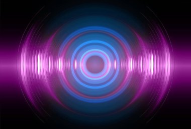 Göz siber devre gelecekteki teknoloji kavramı