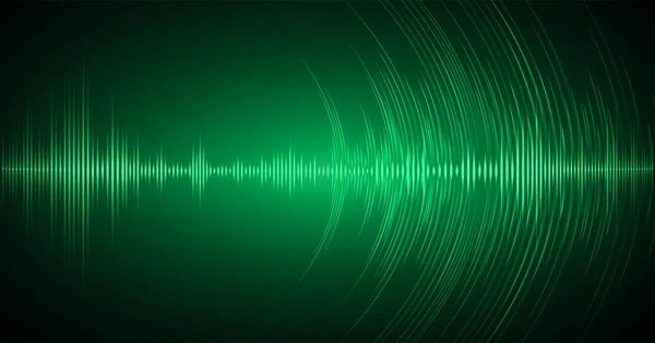 Ses Dalgaları Ile Soyut Gelecek Arkaplanı — Stok Vektör