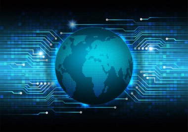 Şifreli toprak küresi dijital duvar kağıdı