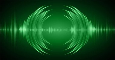 Ses dalgaları ile soyut gelecek arkaplanı