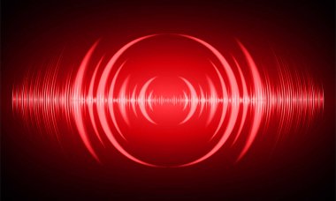 Ses dalgaları ile soyut gelecek arkaplanı