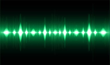 Ses dalgaları ile soyut gelecek arkaplanı