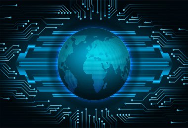 Şifreli toprak küresi dijital duvar kağıdı