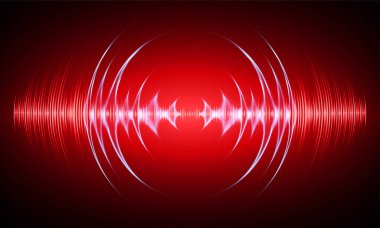 Ses dalgaları ile soyut gelecek arkaplanı