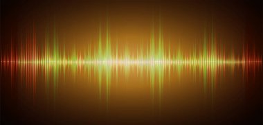 Ses dalgaları ile soyut gelecek arkaplanı