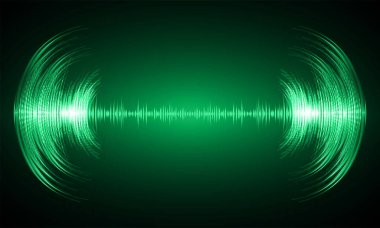 Ses dalgaları ile soyut gelecek arkaplanı