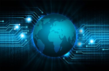 Şifreli toprak küresi dijital duvar kağıdı