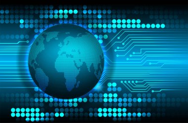 Şifreli toprak küresi dijital duvar kağıdı