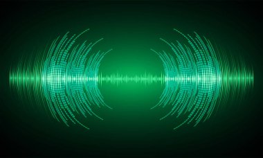 Ses dalgaları ile soyut gelecek arkaplanı